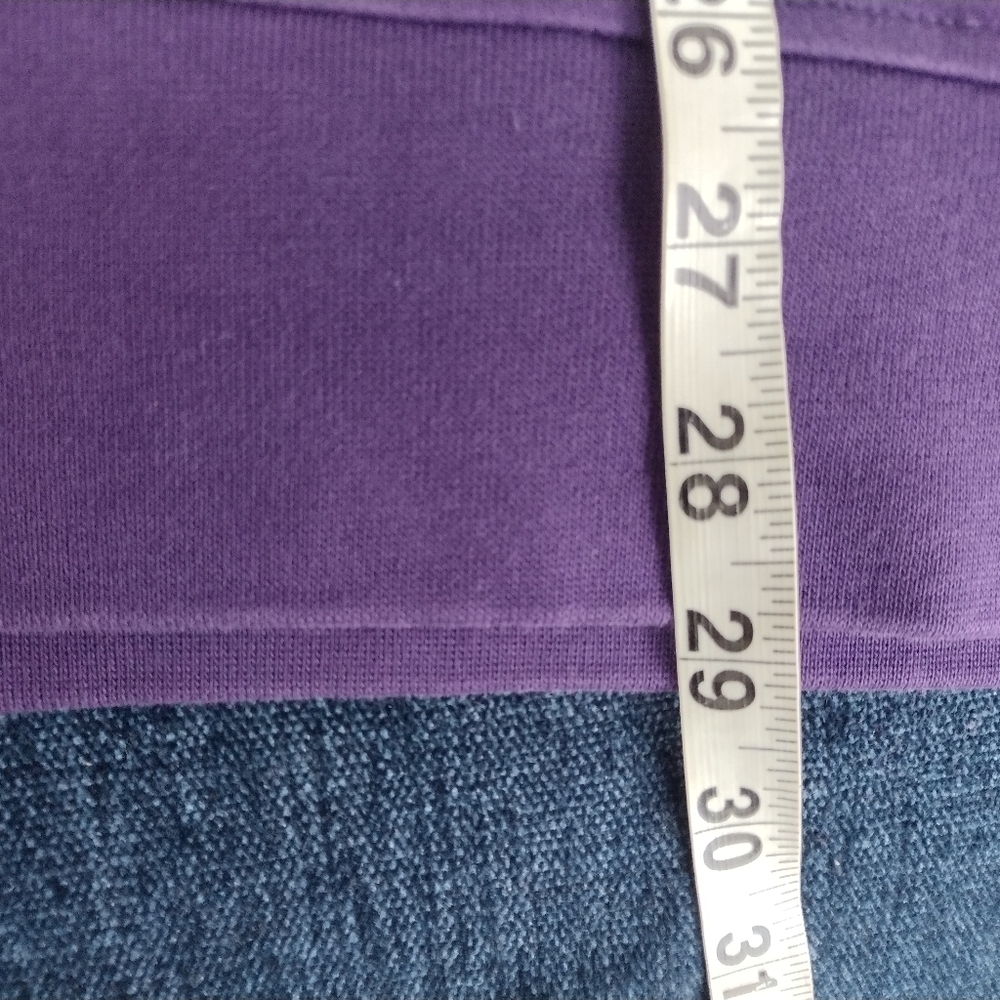 Burberry London Men’s XL 1/4 Zip Pullover Purple Nova Check Trim Sweatshirt - Picture 9 of 9